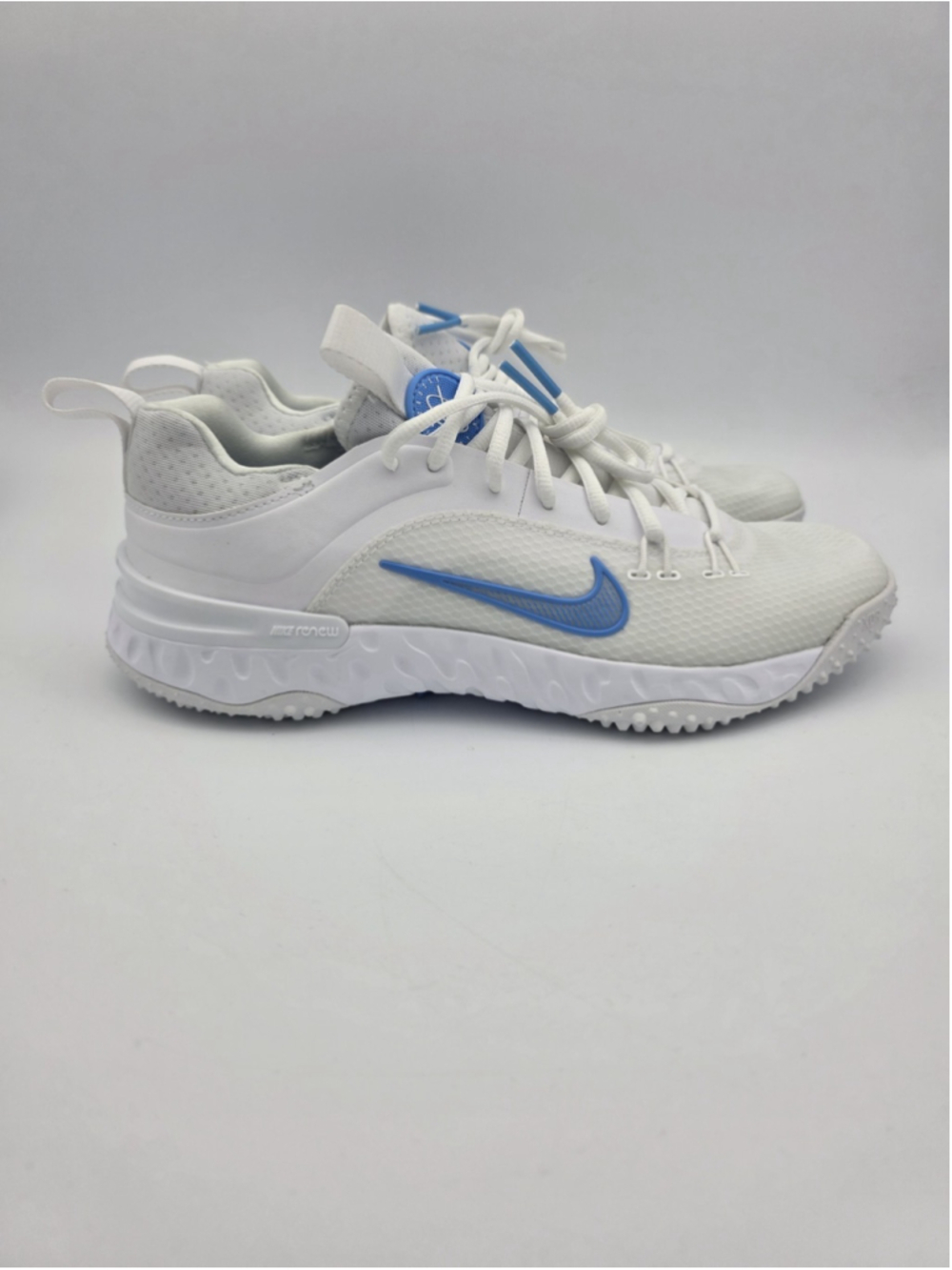 Nike Huarache 9 Elite Turf LAX Lacrosse UNC-Blue/White FV6141-103 Men’s Sz 8.5